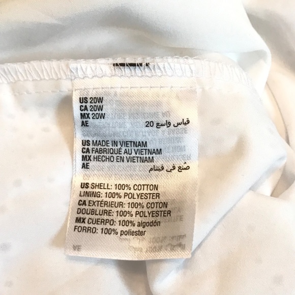 BAR lll Cotton Romper Shorts White Eyelet Bandeau Ruffle Women’s Plus Size 20 1X - Picture 10 of 15